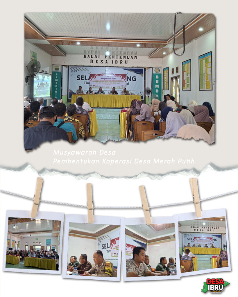 Musyawarah Desa (Musdes) Pembentukan Koperasi Desa Merah Putih di Desa Ibru