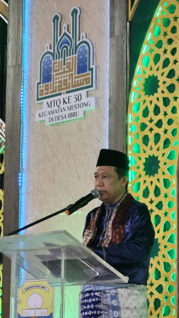 Pembukaan Musabaqah Tilawatil Qur'an (MTQ) ke-30 Tingkat Kecamatan Mestong di Desa Ibru Tahun 2026