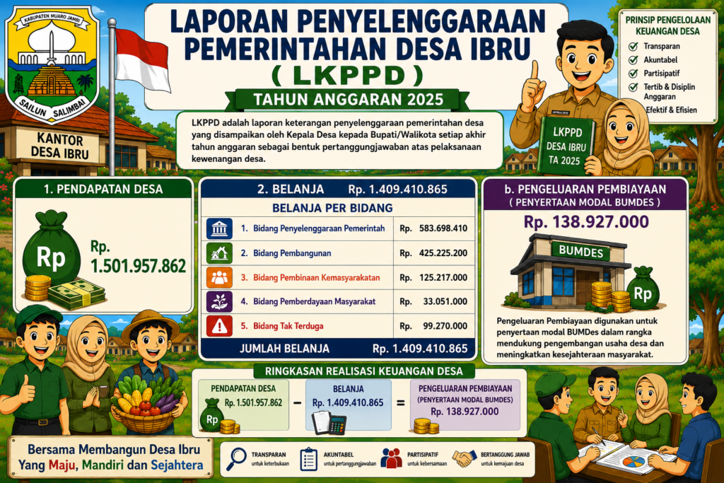 Laporan Penyelenggaraan Pemerintahan Desa (LKPPD) Desa Ibru Tahun Anggaran 2025