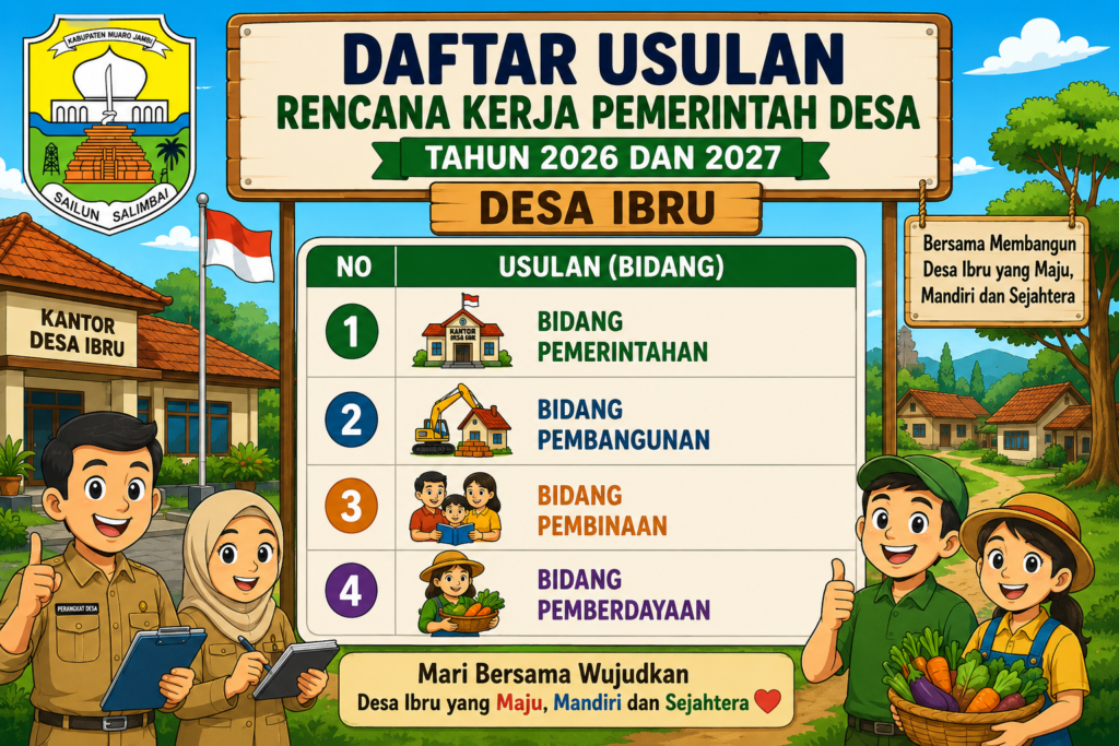 DAFTAR USULAN RENCANA KERJA PEMERINTAH DESA (DURKPDes) TAHUN 2026 DAN 2027