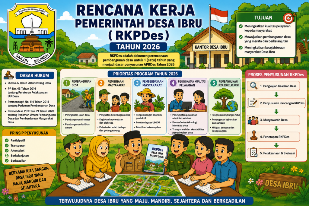 Rencana Kerja Pemerintah Desa (RKPDes) Desa Ibru Tahun 2026