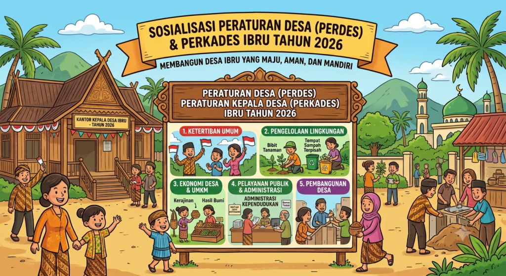 INFRMASI TENTANG PERATURAN DESA DAN PERATURAN KEPALA DESA IBRU TAHUN 2026