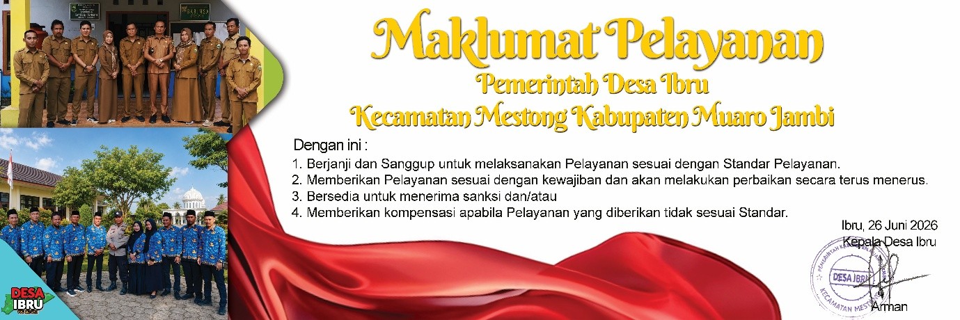 📢 MAKLUMAT PELAYANAN PEMERINTAH DESA IBRU